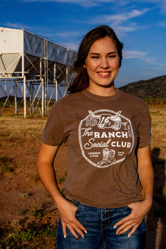 The Ranch Social Club western graphic tee