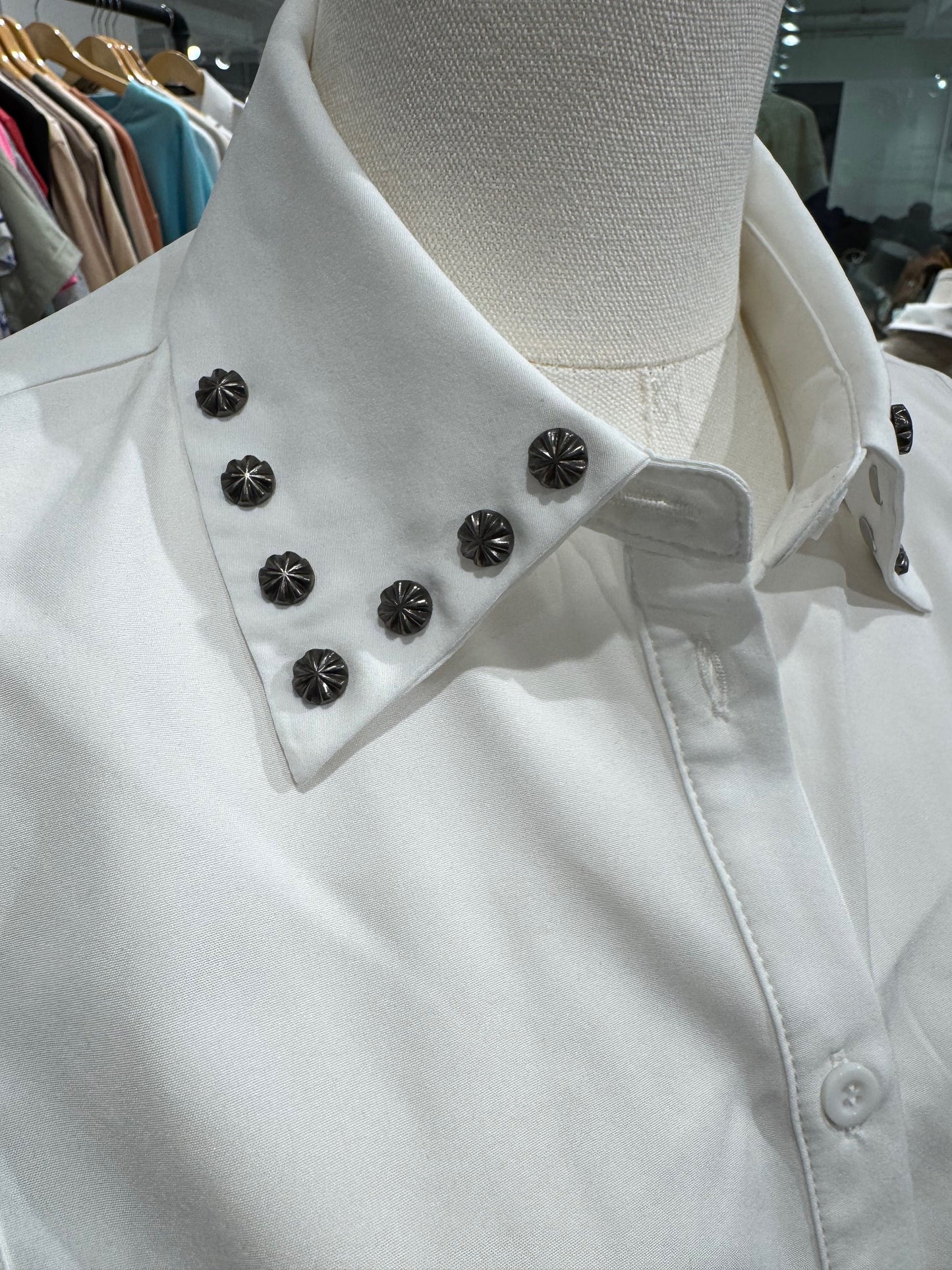 faux dress shirt collar Fake Collar and Fake Cuffs Layering Half Shirts Detachable White Collar for Blouses & Button-Down Shirts