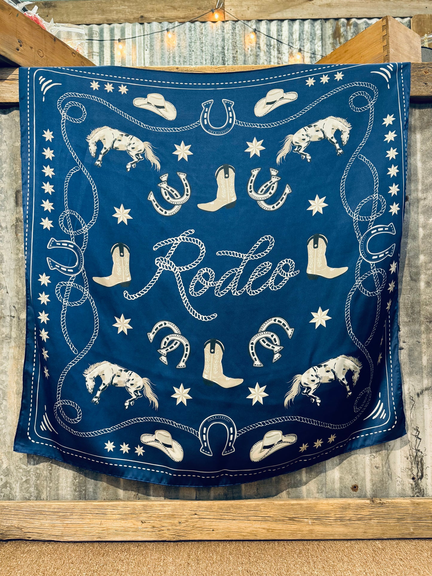 Rodeo wild rag western scarf