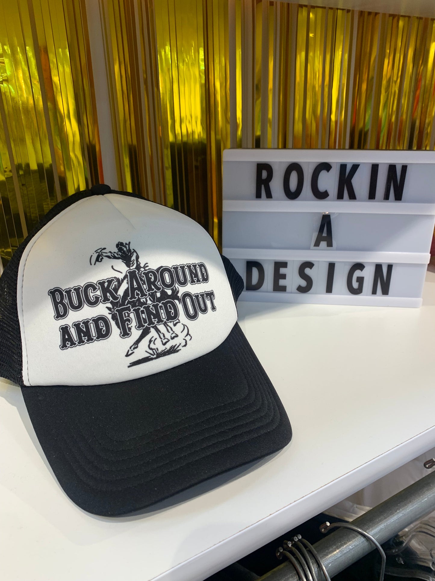 Buck Around and Find Out foam trucker hat