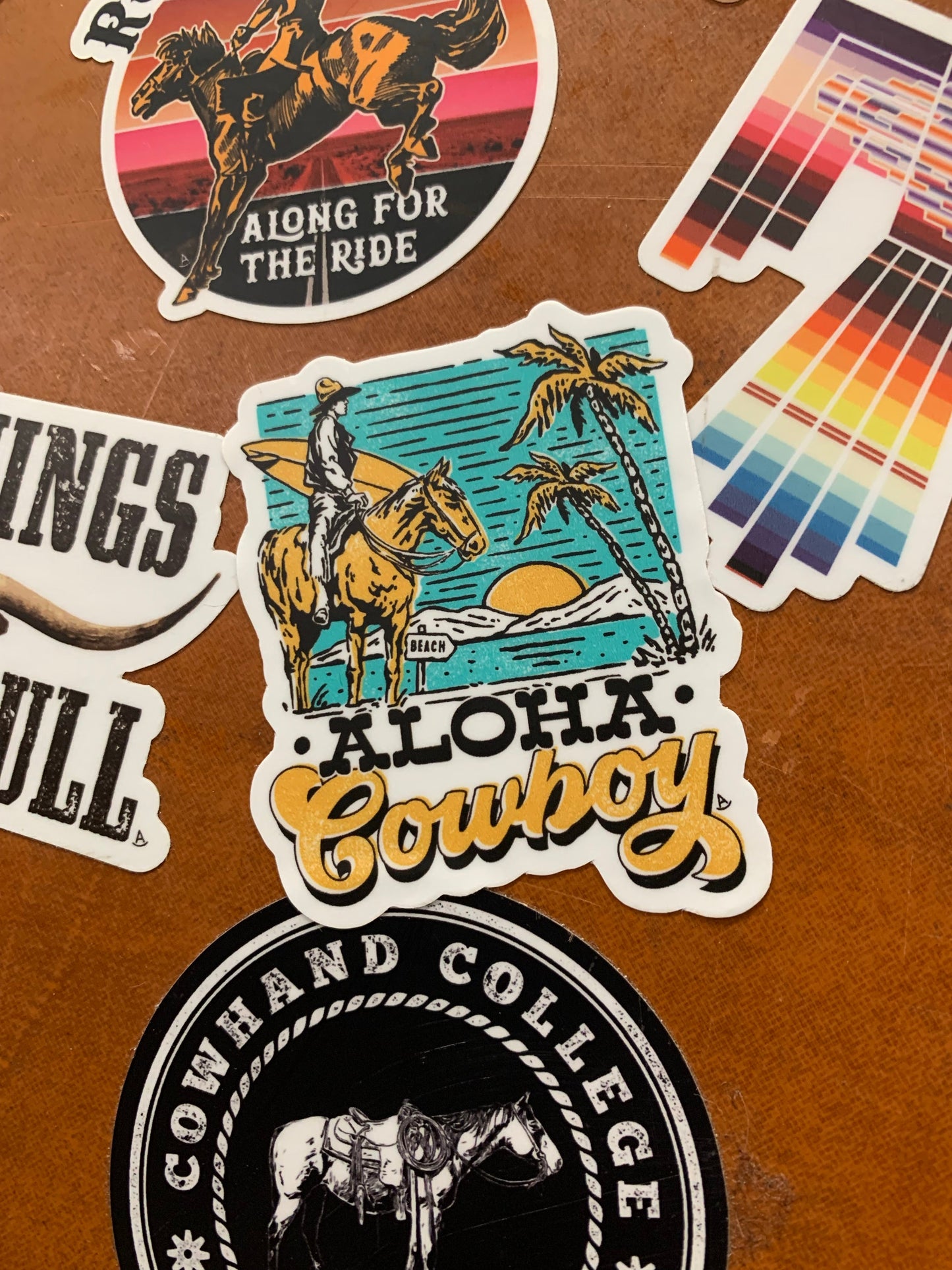 Aloha Cowboy sticker