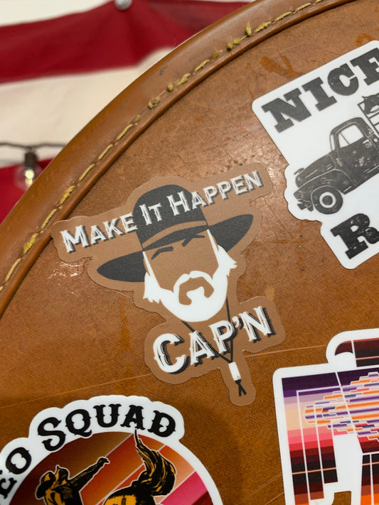 Make it Happen Cap’n sticker